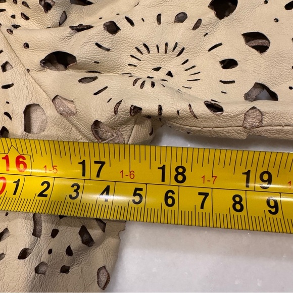 Ralph Lauren Black Label Women’s Top, Lamb Leather Peplum Cutout, Size 8 NWT - Picture 8 of 12